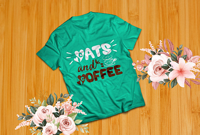 T Shirt design for Cats and Coffee Lover apparel branding cats tshirt clothing clothingbrand coffee tshirt customshirts design fashion graphic design t shirt design tshirt tshirtdesign tshirtprint tshirtprinting tshirts tshirtshop tshirtslovers tshirtstyle typography