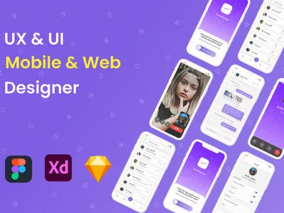 Chat Messenger app design design figma figma design mobile app ui u ui ui design ui ux ux design