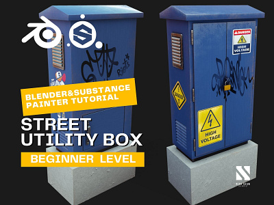 Street Utility Box 3d box electricity
