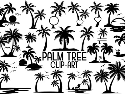 Palm Tree SVG palm beach svg palm shape palm silhouette palm tree palm tree bundle palm tree eps palm tree vector palm trees graphics palm trees svg