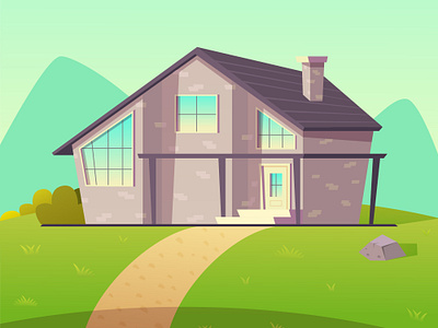 Vector vacation home adobe adobe illustrator art design flat house illustration illustrator vector