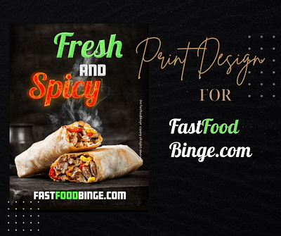 Print/Digital Design- Poster, Social Media, Flyer branding fast food print design graphic design indesign phototshop print design socialmedia typography