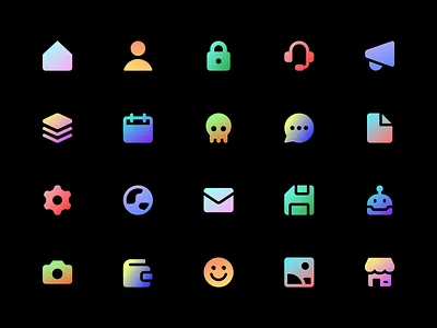 Yay or Nay? - Gradient Icons branding design flat gradient gradient icons icons illustration illustrator logo minimal streamline streamlinehq streamlineicons ui vector