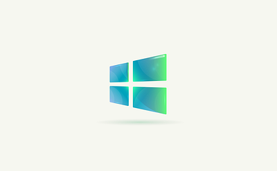 Windows icon illustration minimalism ui vector