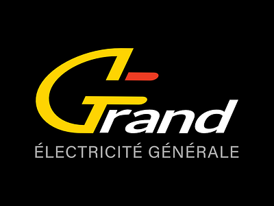Création Image de Marque Société GRAND Électricité Générale branding design graphic design icon illustration logo vector