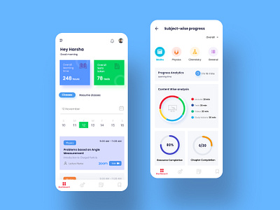 E-learning student app design ui ux design