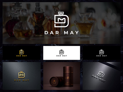 Dar May Perfume brand logo design branding graphic design initials letter logo initials logo logo logo and branding design logo design logo design challange perfume logo