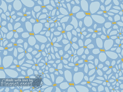 Flower field 🌼 2d illustration adobe illustrator blue chamomile pattern cute pattern daisy pattern floral illustration flower pattern illustration illustrator light blue nature pattern paper pattern seamless pattern small daisies small flowers spring textile pattern vector yellow