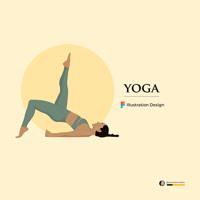 YOGA illustration design animation art design graphic design illustration minimal ui vector