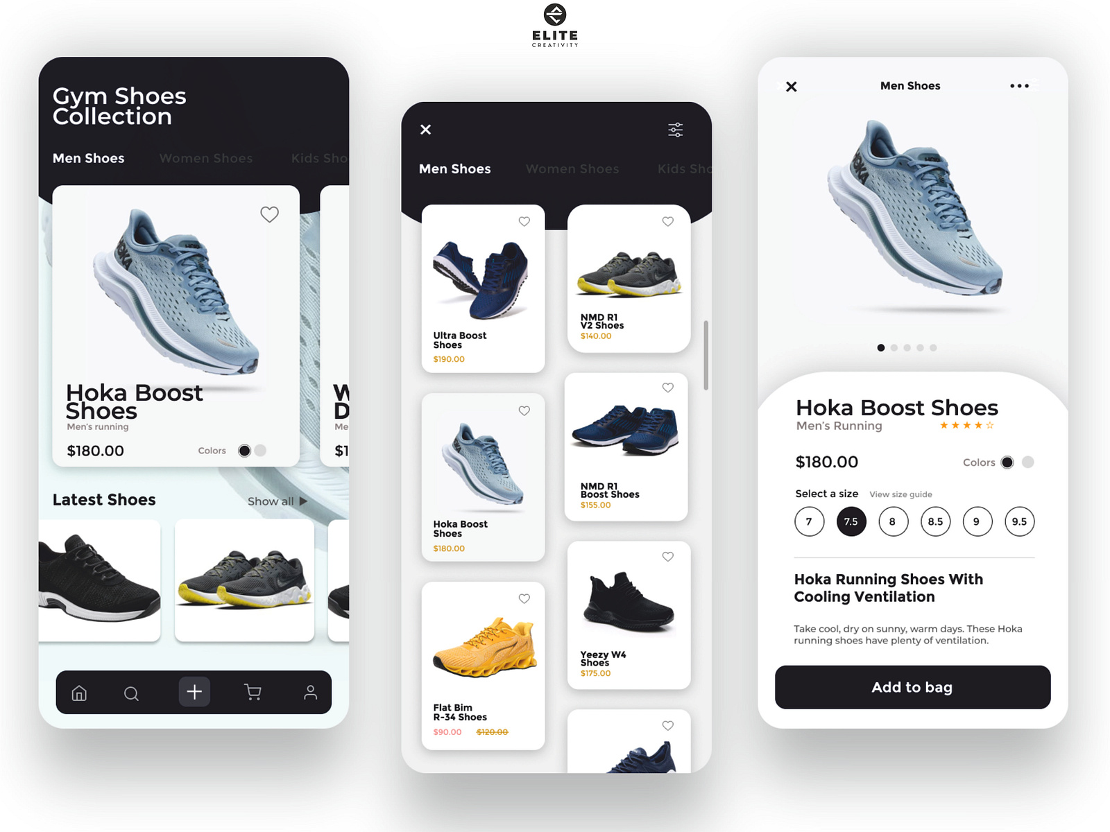 Fictional mobile app design by Abel Boluwatife on Dribbble