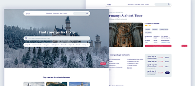 A Multi-Page Website For A Travel Agency design figma onlinebooking travelagency ui ux webdesign website