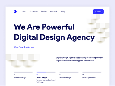 Design Agency Website 3d branding design graphic design illustration ui ux vector web