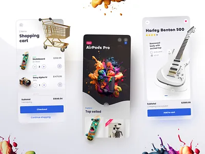 Minimal ecommerce App beauty boutique cart checkout ecommerce fashion minimal modern online products shop shopping shoppingcart shopsmart simple tech