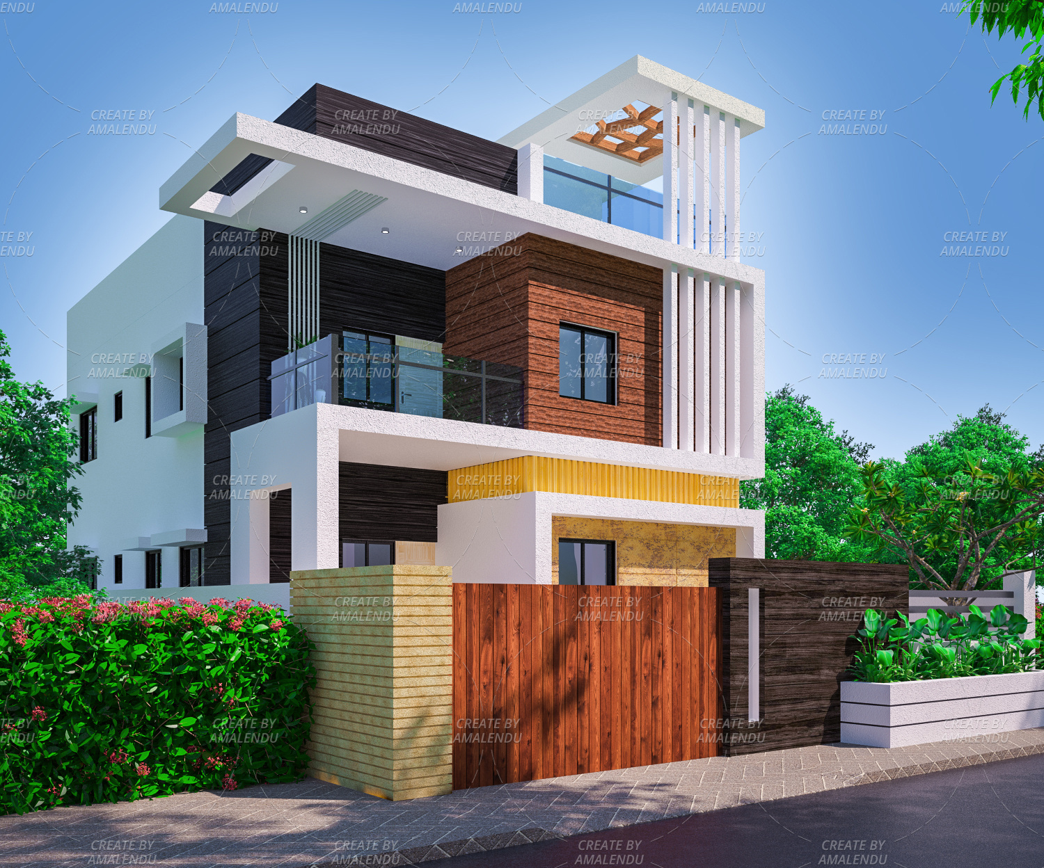 Example of exterior 3d