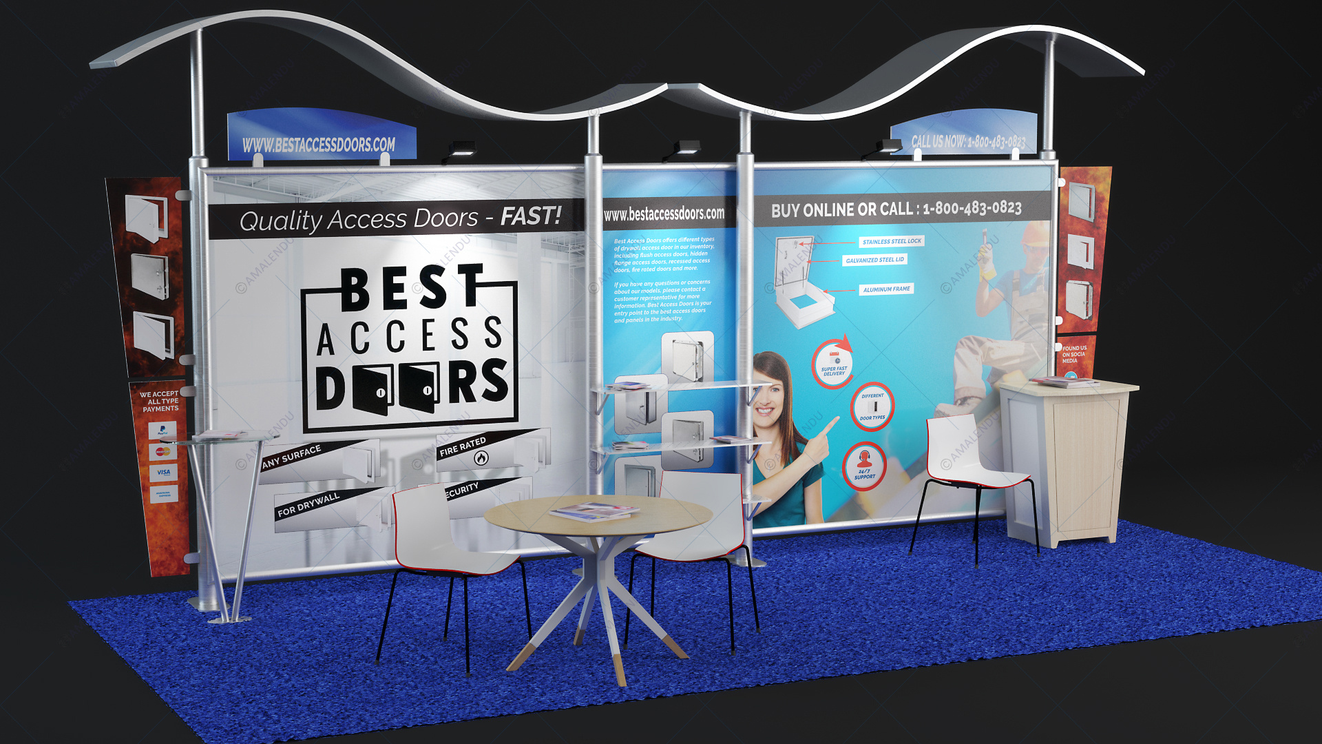 Example of exhibition booth