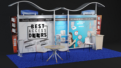 exhibition booth 3d