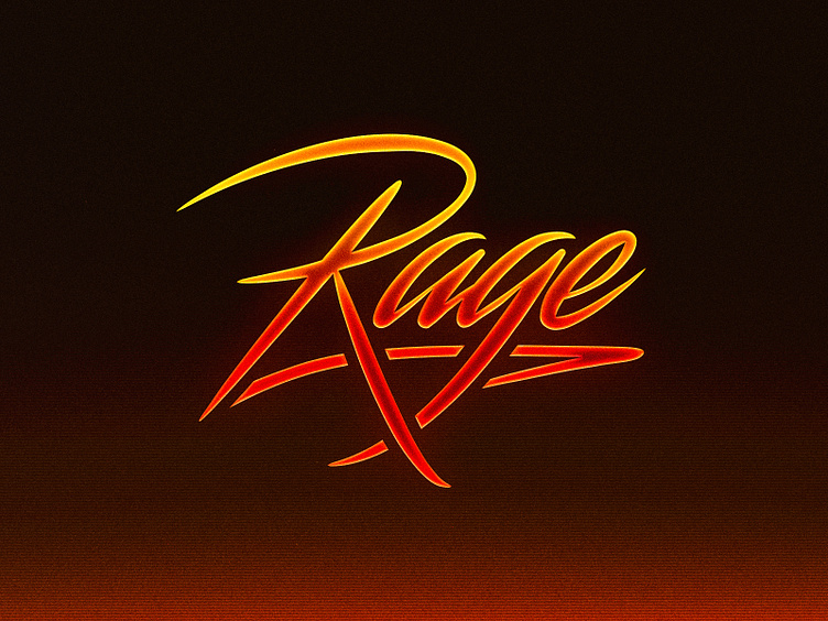 Rage Typography by Herm the Younger on Dribbble