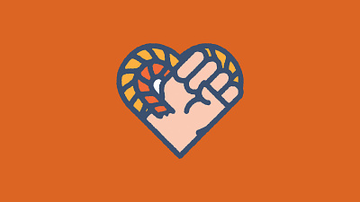 Brave Hope design digital illustration fist icon logo love power rise