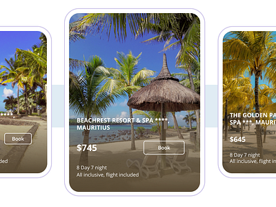 Travel - price list of popular tours booking figma hotels mauritius price list pricing tours travel travel agency travel design travel industry travel services ui