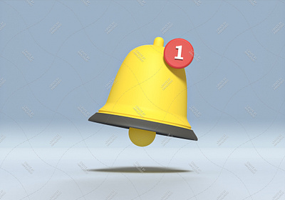 Bell Icon 3d 3d