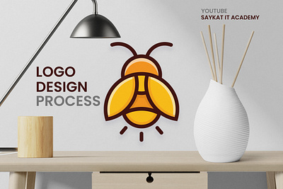 Bee Logo Design Process 3d abstract logo animation awesome logo branding business logo design esportslogo graphic design illustration logo logo design monogram logo ui