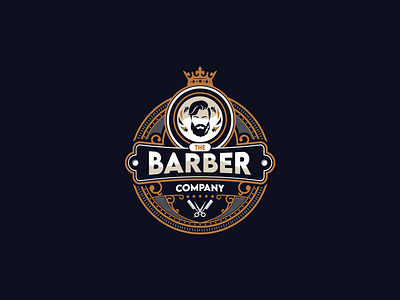 LOGO DESIGN FOR BARBER antique logo barbershop logo branding business logo canva company logo creative logo design graphic design illustration logo logodesign minimal minimalist logo ui vector