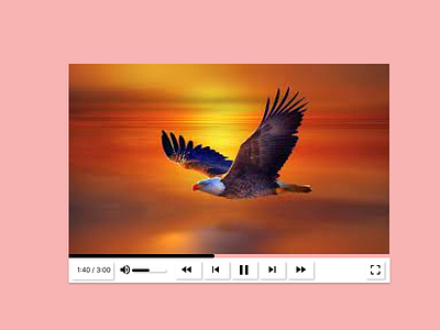 Video Player 057 dailyui design ui ux vector video player