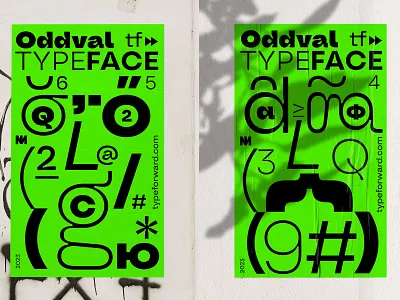 Poster with Oddval by Martin Peril custom letters design letter poster poster design type typedesign typography