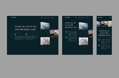 SpaceExpo Home Page Desktop-Tablet-Mobile Designs design ui ux