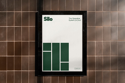 Silo asis branding food green identity logo platform poster