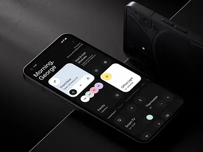 Smart Home App ai app dark design home minimal product design simple smart ui user experience user interface ux