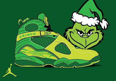 Grinch 8s design graphic design illustration vector