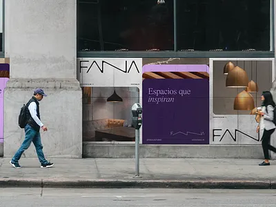 FANA® Visual Identity brand identity branding graphic design logo logo design street posters visual identity wordmark