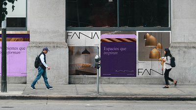 FANA® Visual Identity brand identity branding graphic design logo logo design street posters visual identity wordmark