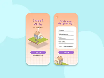 001 - Sign Up for a Game app signup ui