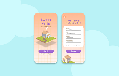 001 - Sign Up for a Game app signup ui