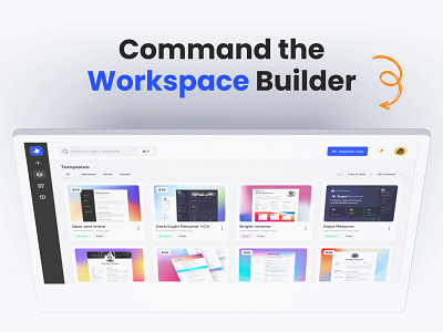 Workspace creating resume/ brief/ email app design application brief builder creating dashboard design figma resume ui