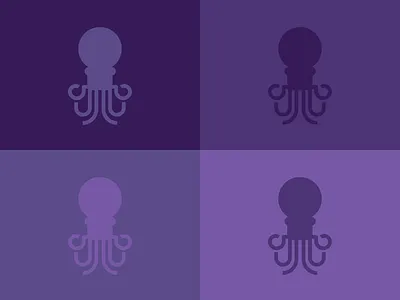 Octopy Your Mind color deep sea design flat graphic design illustration minimal ocean octopus palette sketch squid tentacles