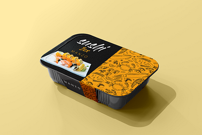 sushi box food graphic design packaging sushi