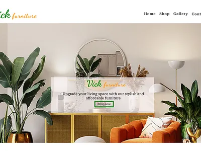 Furniture Website Landing Page Design app app design branding figma ui uiux design web design
