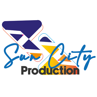 Sun City Productions Logo app branding design graphic design illustration logo typography ui ux vector