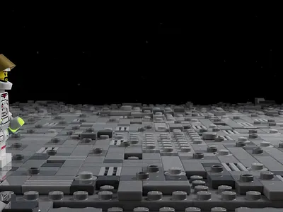 The lunar expedition was a success, nearly... 🙈👨‍🚀 3d after effects animation astronaut best blender course blender 3d blender animation character dribbble lego moon motion graphics work