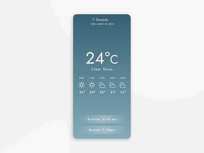 Daily UI 037 - Weather app dailyui design graphic design ui ux
