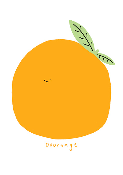 Ooorange - Orange adobe branding child design food fruit fun future graphic design happy illustration illustrator kid kids logo vector