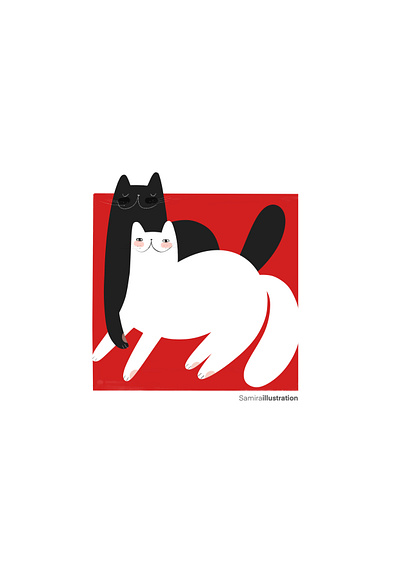 Spring vibrant branding cat cats character design digital painting illustration illustrator procreat vector