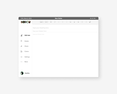 UI Daily #065 day 65 notes notes ui design notes widget ui ui daily ui daily day 65