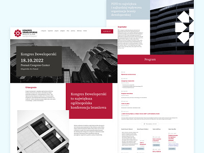 Event conference landing page architecture congress design product design ui ux