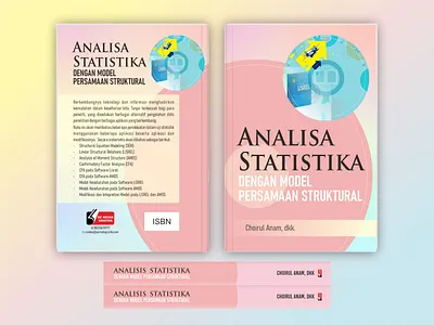ANALISIS STATISTIKA MODEL PERSAMAAN STRUKTURAL-Book Cover Design book cover book layout branding design graphic design illustration novel design vector