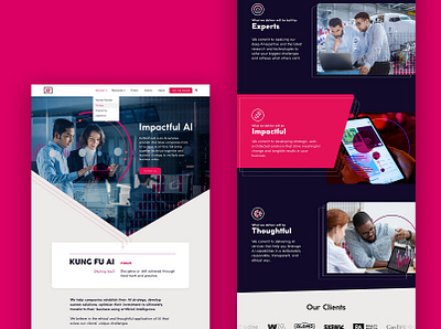 KUNGFU.AI's Website agency ai redesign refresh startup ux ux design uxd web design