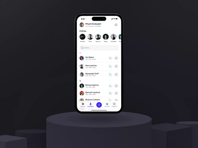 Contact manager - Mobile app call call app calling contact contact app contact management contact manager contacts design figma management manager mobile motion motion graphics phone book social network ui ui motion uidesign